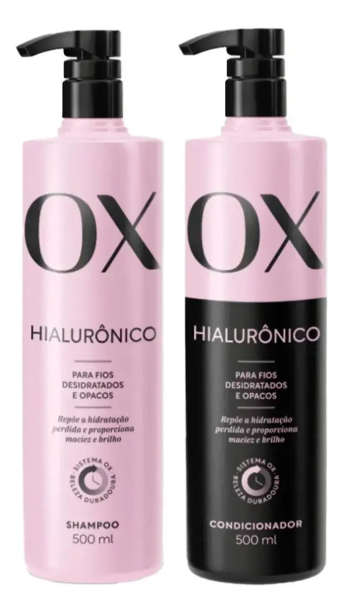 OX Kit Hialurônico Shampoo + Condicionador (400ml cada)